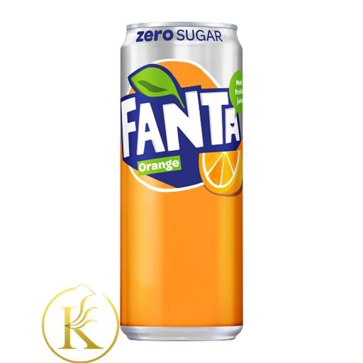 نوشابه فانتا اورجینال پرتقالی بدون قند 330 میل FANTA